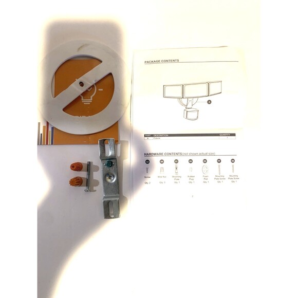 Lutec 72W 7500lm LED Security Light Motion Sensor Light Outdoor White 7632801053 - Picture 7 of 8